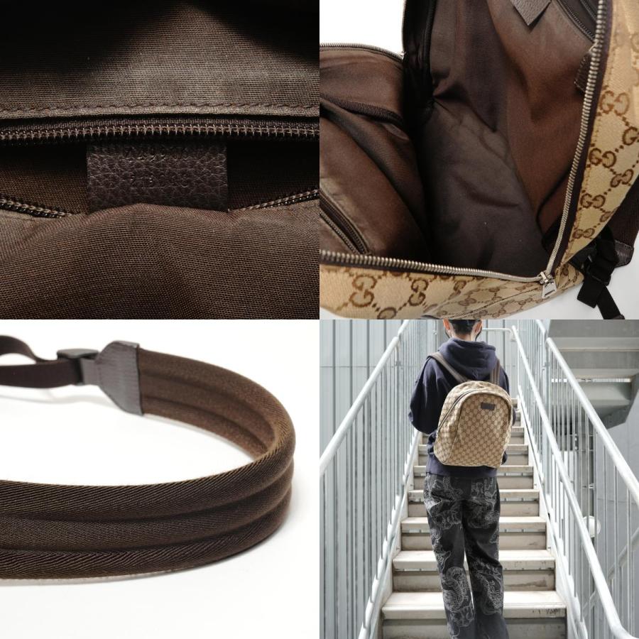 グッチ GUCCI リュック・デイパック GGキャンバス ベージュ【中古】