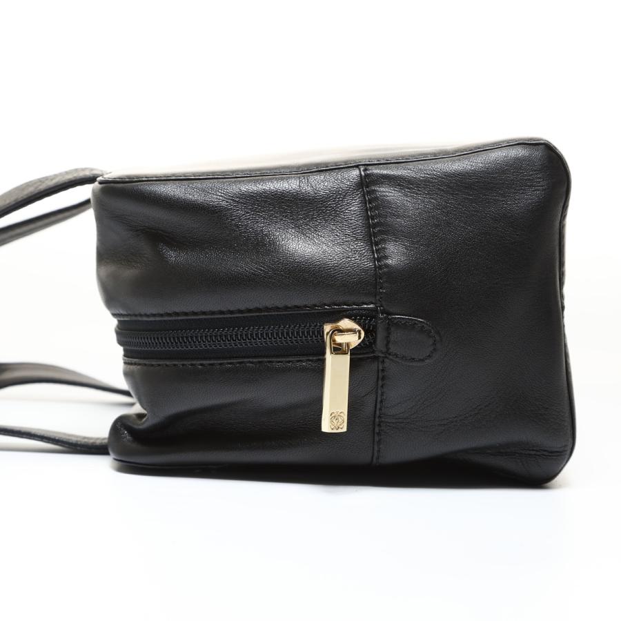LOEWE（ロエベ） ハンドバッグ アナグラム ナッパレザー ブラック