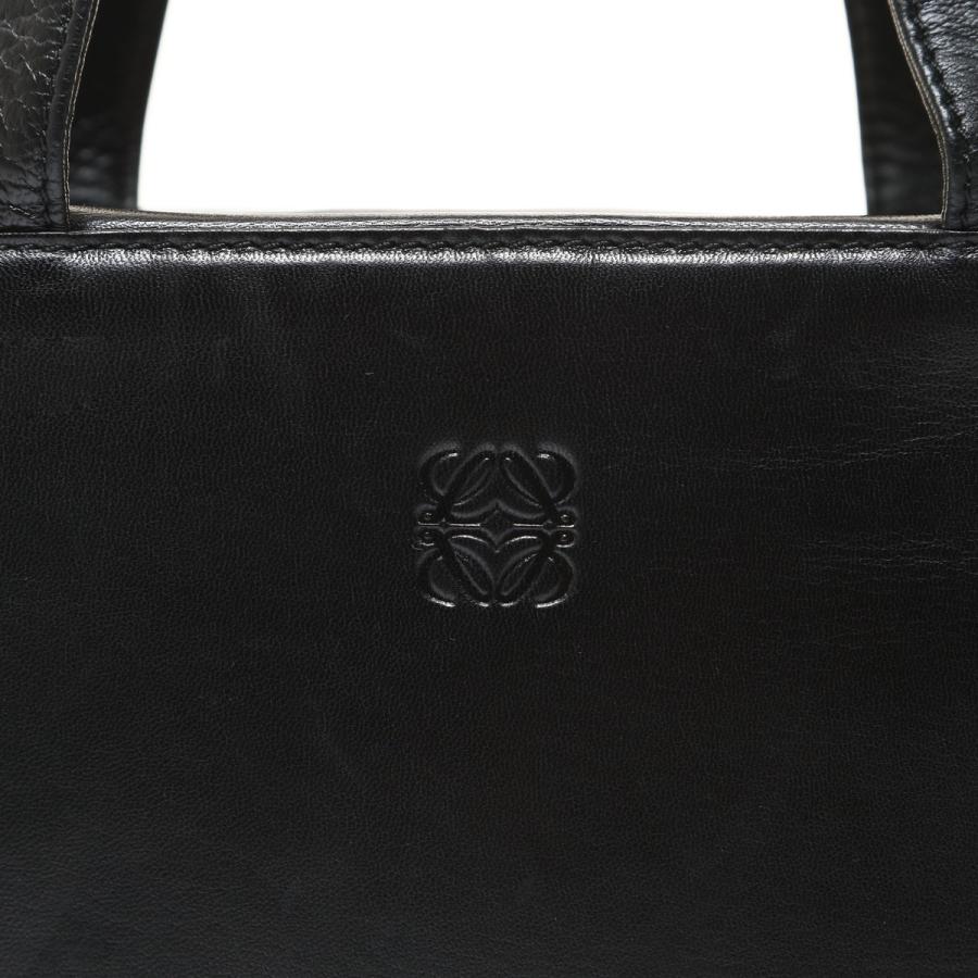 LOEWE（ロエベ） ハンドバッグ アナグラム ナッパレザー ブラック