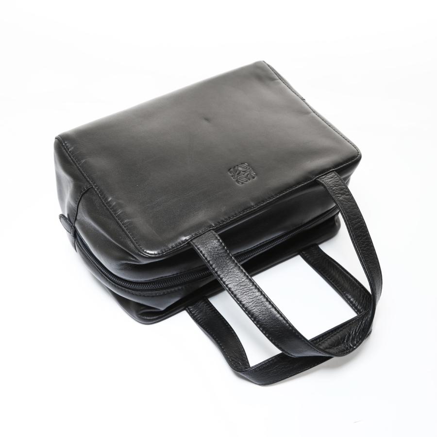 LOEWE（ロエベ） ハンドバッグ アナグラム ナッパレザー ブラック