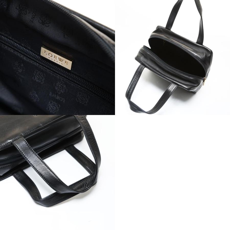 LOEWE（ロエベ） ハンドバッグ アナグラム ナッパレザー ブラック