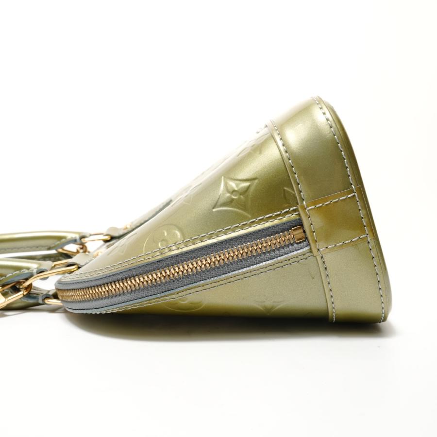 ルイ・ヴィトン LOUIS VUITTON ハンドバッグ アルマBB モノグラム ヴェルニ 2011年製 グリーン【中古】_2