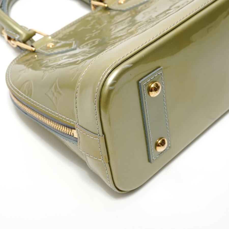 ルイ・ヴィトン LOUIS VUITTON ハンドバッグ アルマBB モノグラム ヴェルニ 2011年製 グリーン【中古】_4