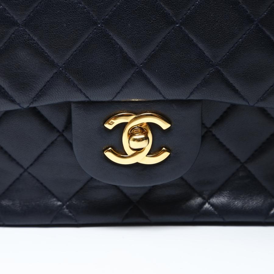 シャネル CHANEL 0番台 1985-1986 マトラッセ コンビ金具 Wフラップ ショルダーバッグ【中古】 CHANEL（シャネル） ショルダーバッグ 0番台 1985-1986 ダブルフラップ