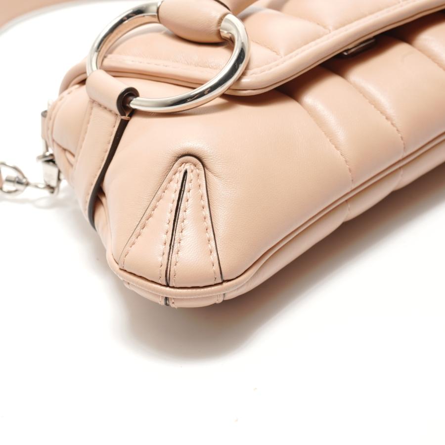 GUCCI（グッチ） ショルダーバッグ ホースビット レザー ピンク【中古