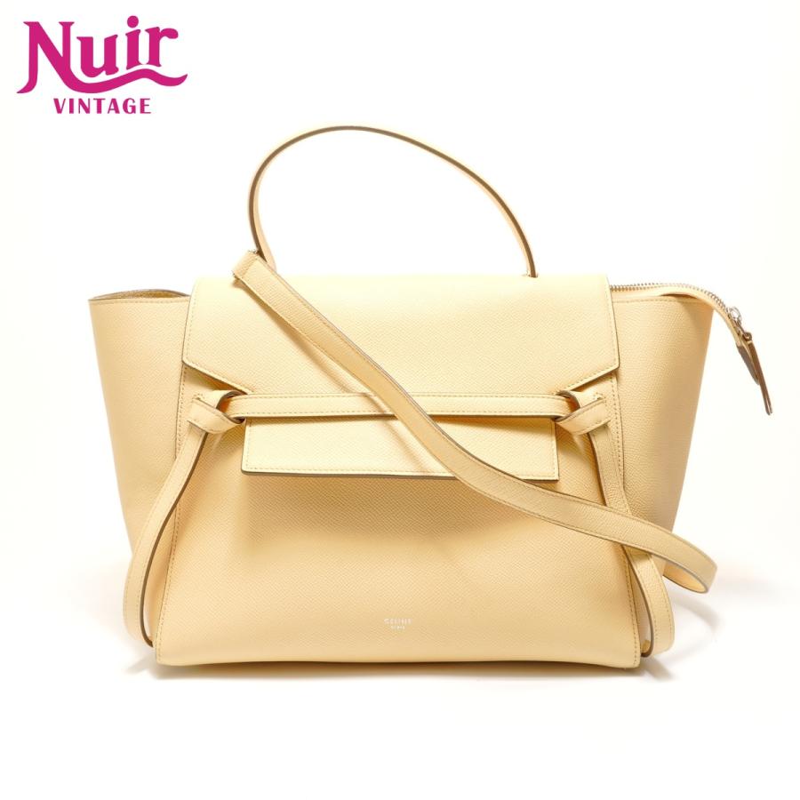 CELINE（セリーヌ） ショルダーバッグ ベルトバッグ イエロー【中古 
