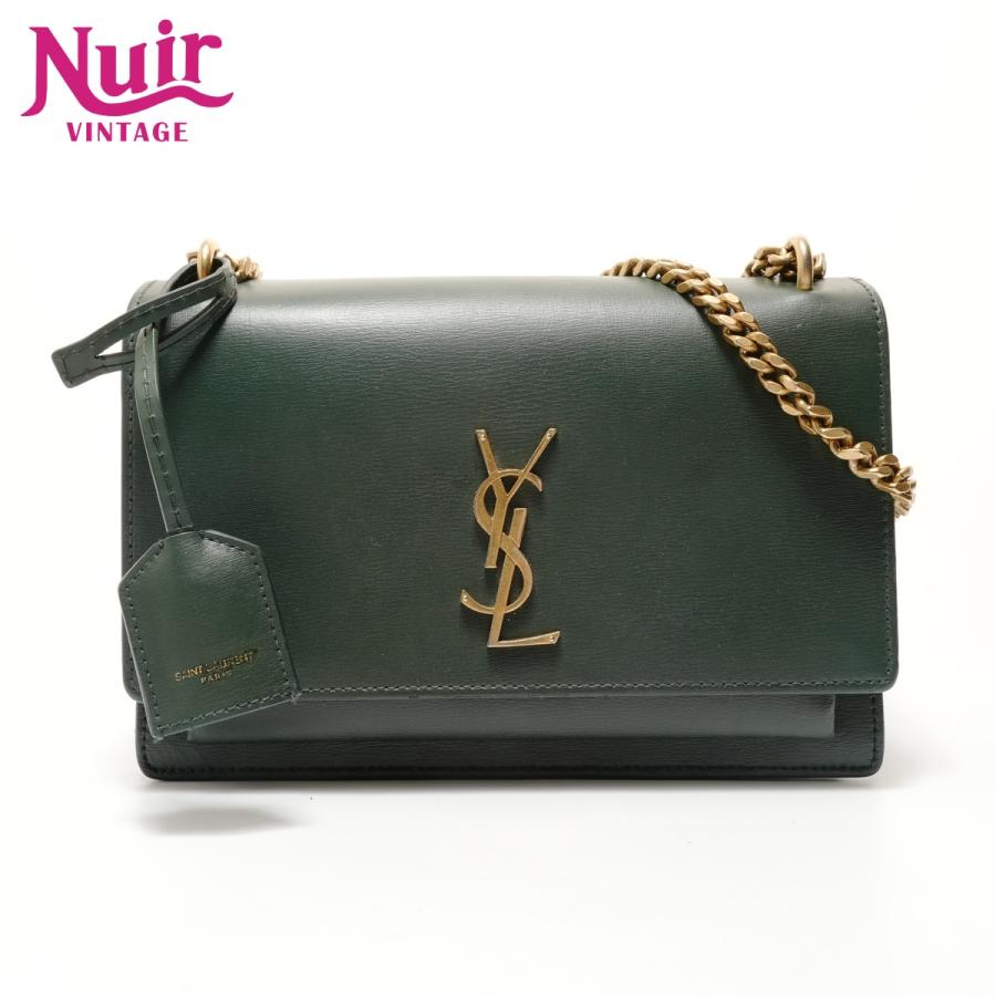 イブサンローラン ショルダーバッグ グリーン mmm様 Yves Saint Laurent（イヴ・サンローラン） ショルダーバッグ サン