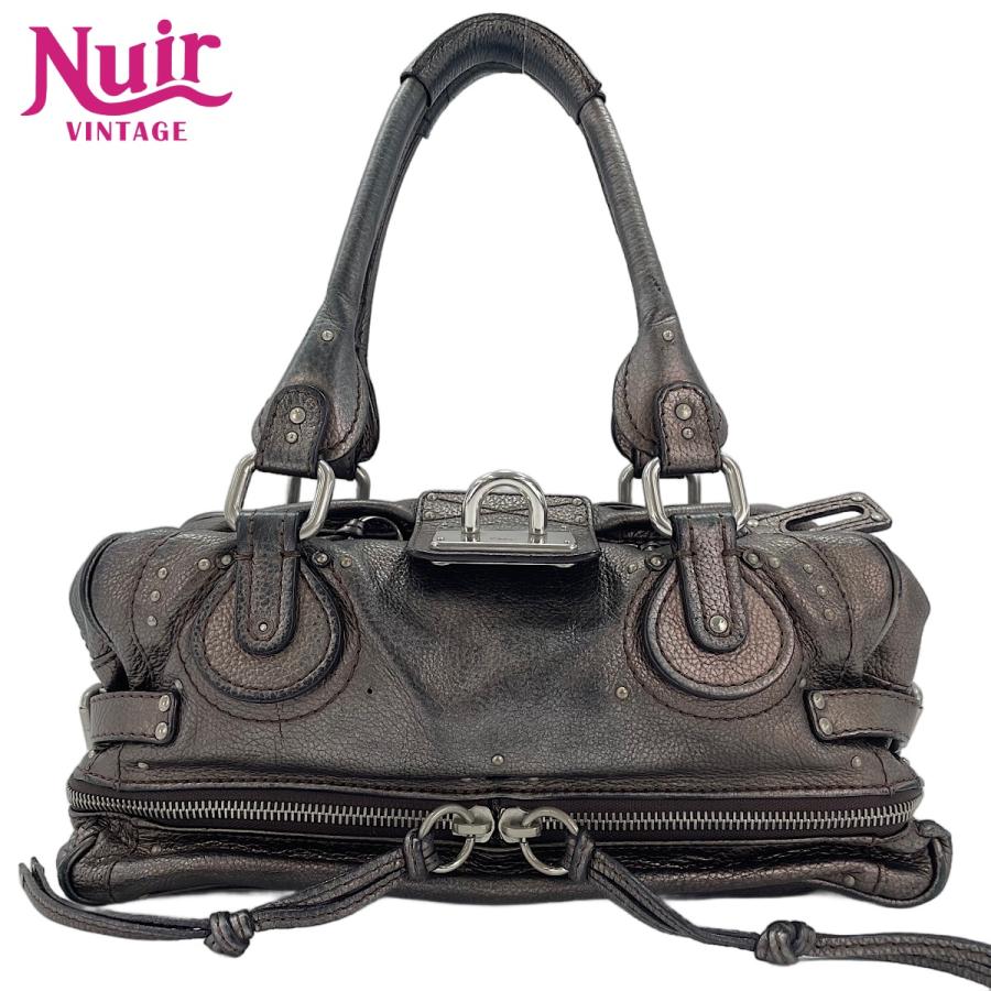 Chloe（クロエ） ハンドバッグ レザー パディントン ブラウン【中古