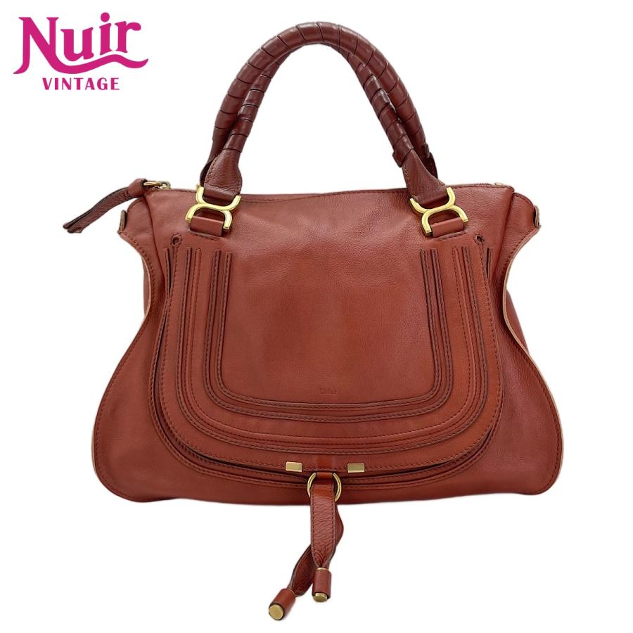 Chloe（クロエ） トートバッグ レザー マーシー ブラウン【中古 