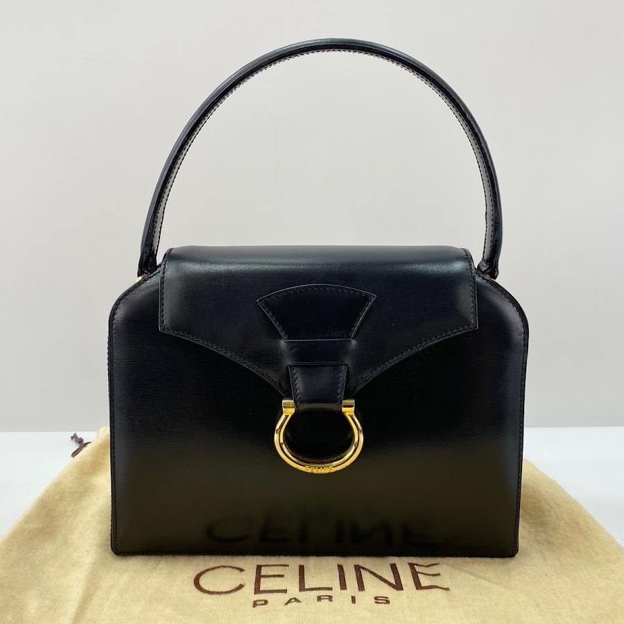 CELINE（セリーヌ） ハンドバッグ ガンチーニ ブラック【中古】 : NUIR