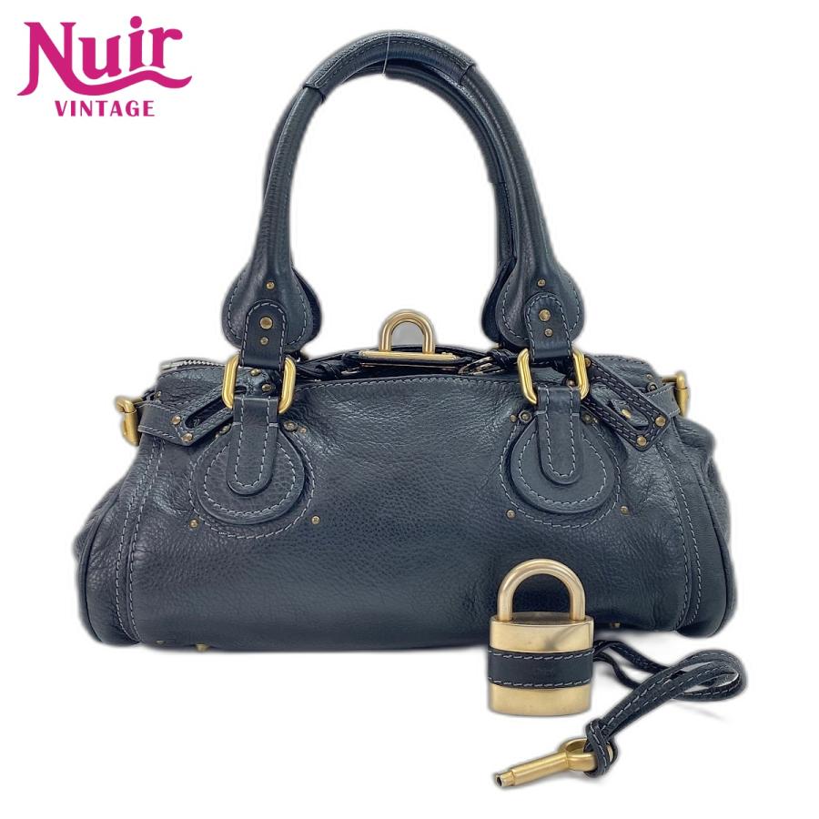 Chloé パディントン ブラック ハンドバッグ 中古品 Chloe（クロエ） ハンドバッグ パディントン ブラック【中古】 : NUIR