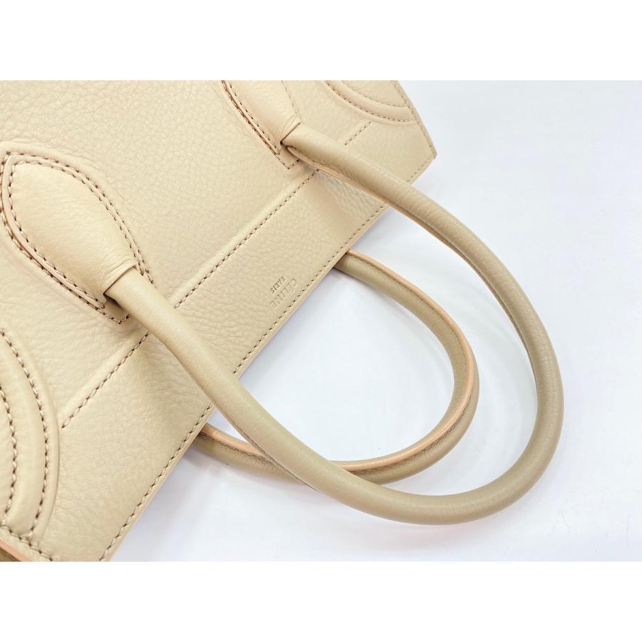 CELINE（セリーヌ） ハンドバッグ レザー ラゲージナノショッパー