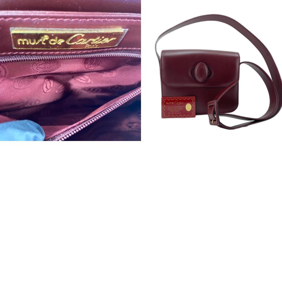 Cartier（カルティエ） ショルダーバッグ マストライン レザー ワイン