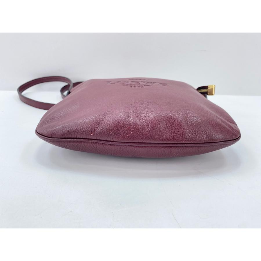 LOEWE（ロエベ） ショルダーバッグ ヘリテージ レザー レッド【中古