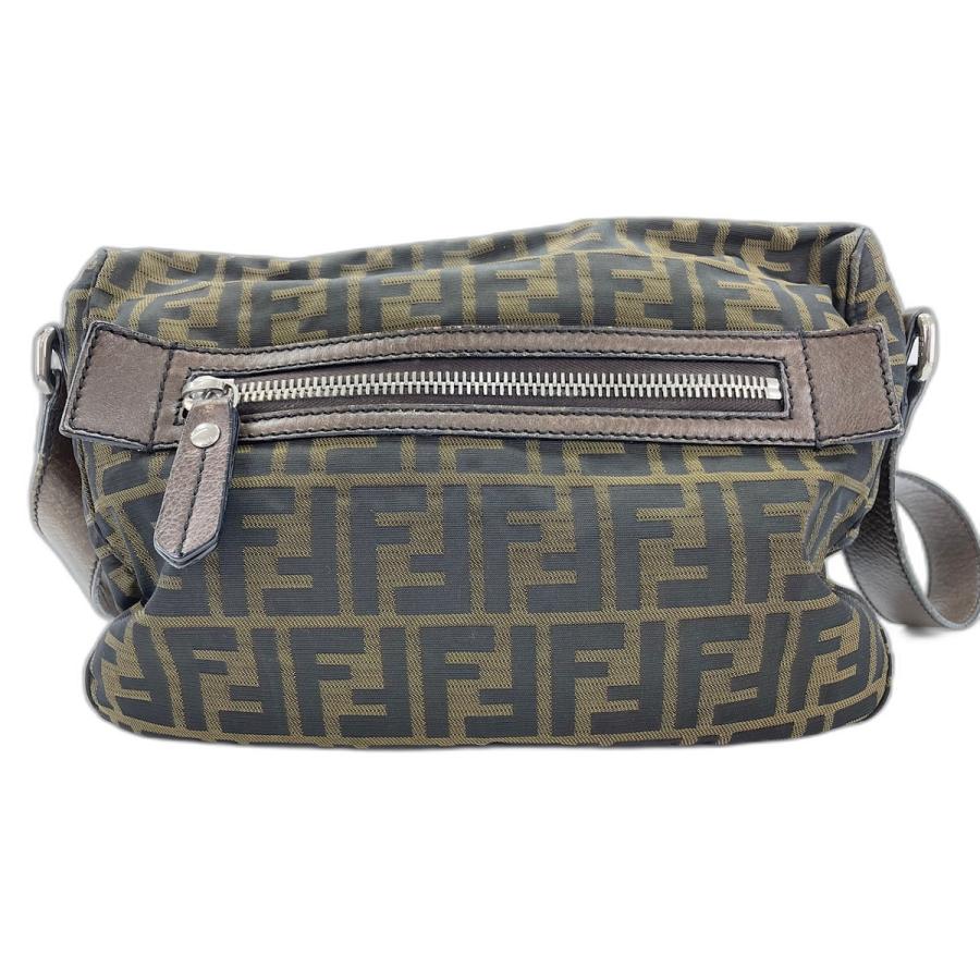 FENDI（フェンディ） ショルダーバッグ ズッカ キャンバス ブラウン