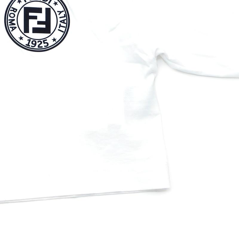 フェンディ FENDI 半袖Ｔシャツ ズッカ ロゴ クロップド コットン ホワイト｜penguin-vintage｜07