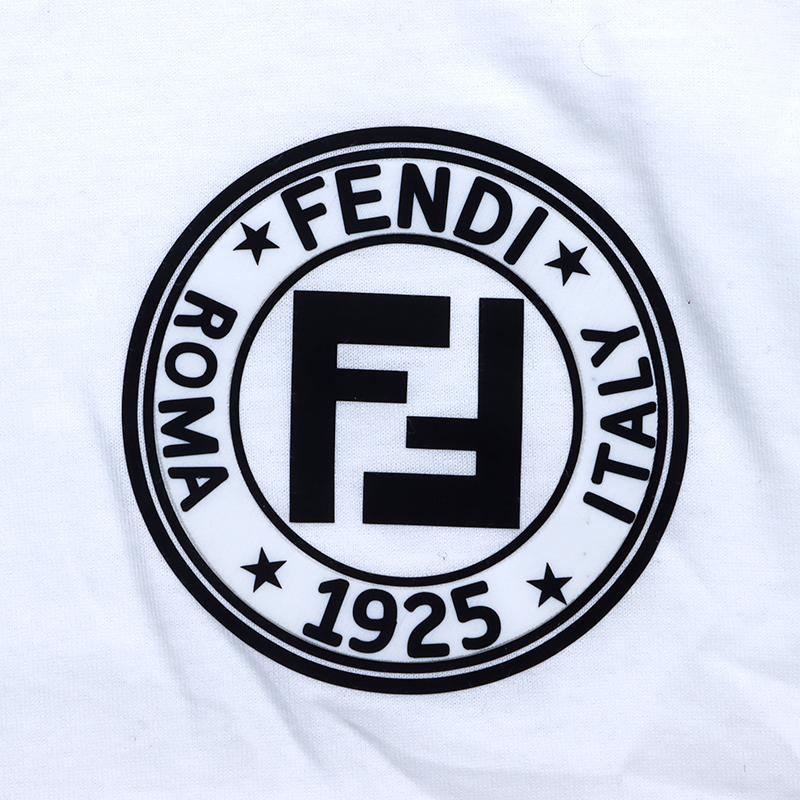 フェンディ FENDI 半袖Ｔシャツ ズッカ ロゴ クロップド コットン ホワイト｜penguin-vintage｜09