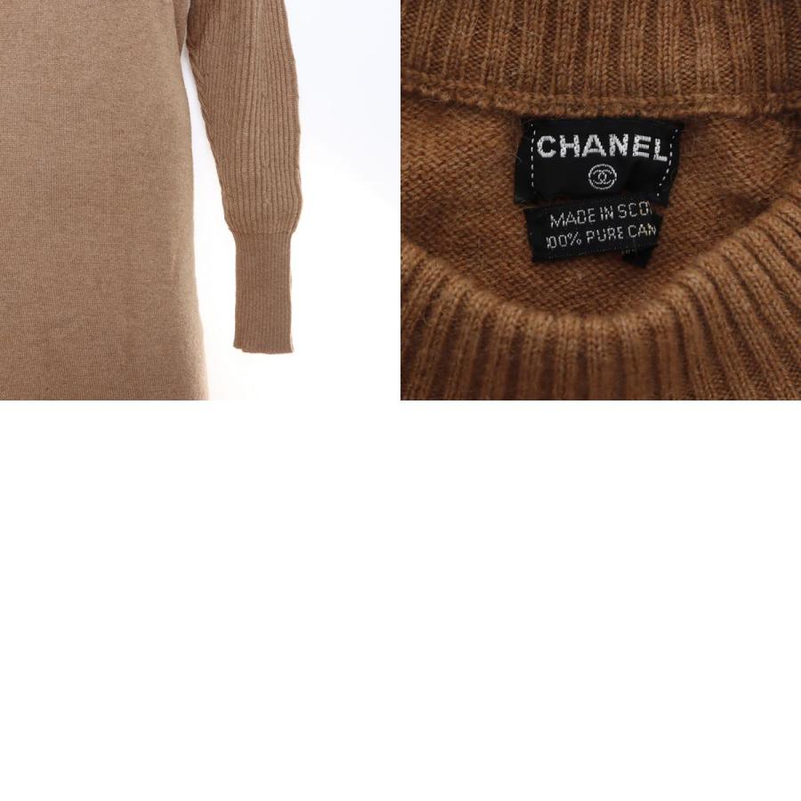 CHANELウールカシミヤ長袖ワンピース 楽天市場】CHANEL シャネル ココマーク 半袖 ニット ワンピース ウール