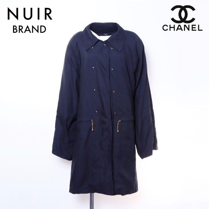 CHANEL（シャネル） コート ココボタン ポリエステル ブラック【中古