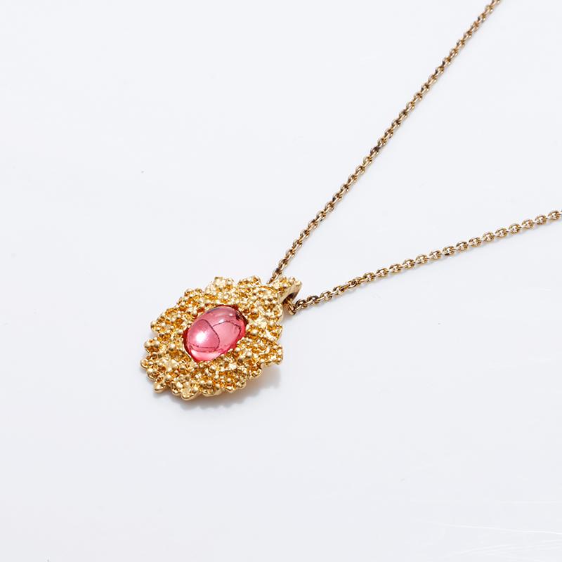 イヴ・サンローラン YVES SAINT LAURENT ネックレス 色石 ゴールド 