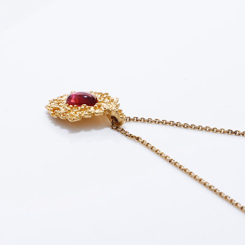イヴ・サンローラン YVES SAINT LAURENT ネックレス 色石 ゴールド 