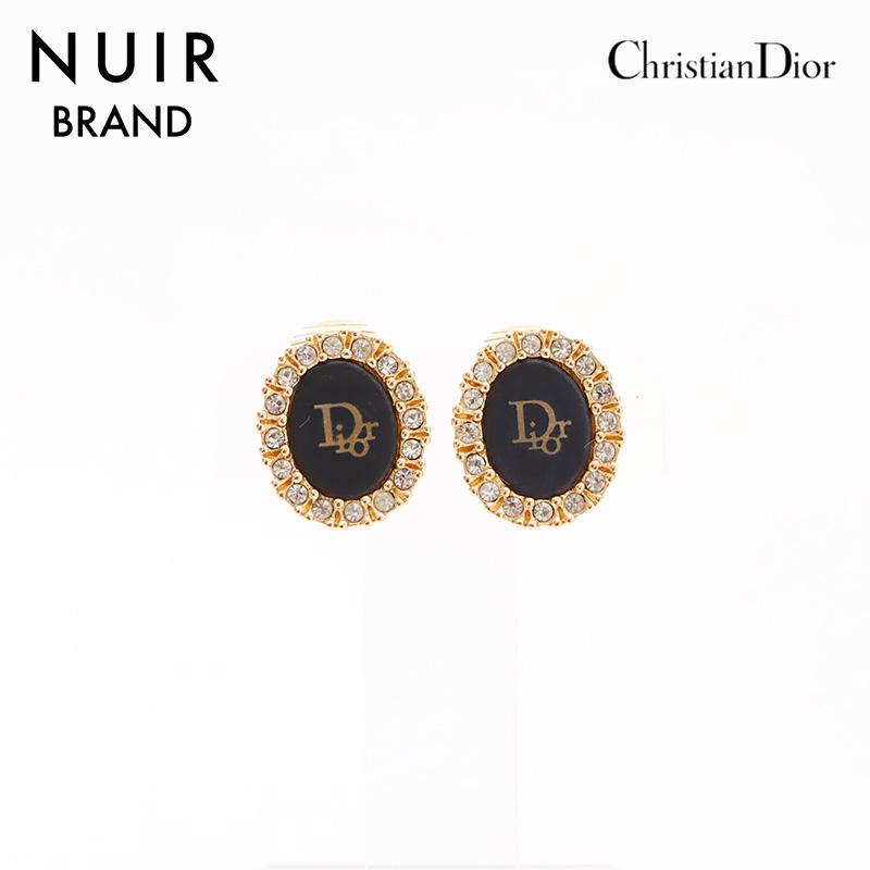クリスチャンディオール Christian Dior ピアス ロゴ ゴールド  