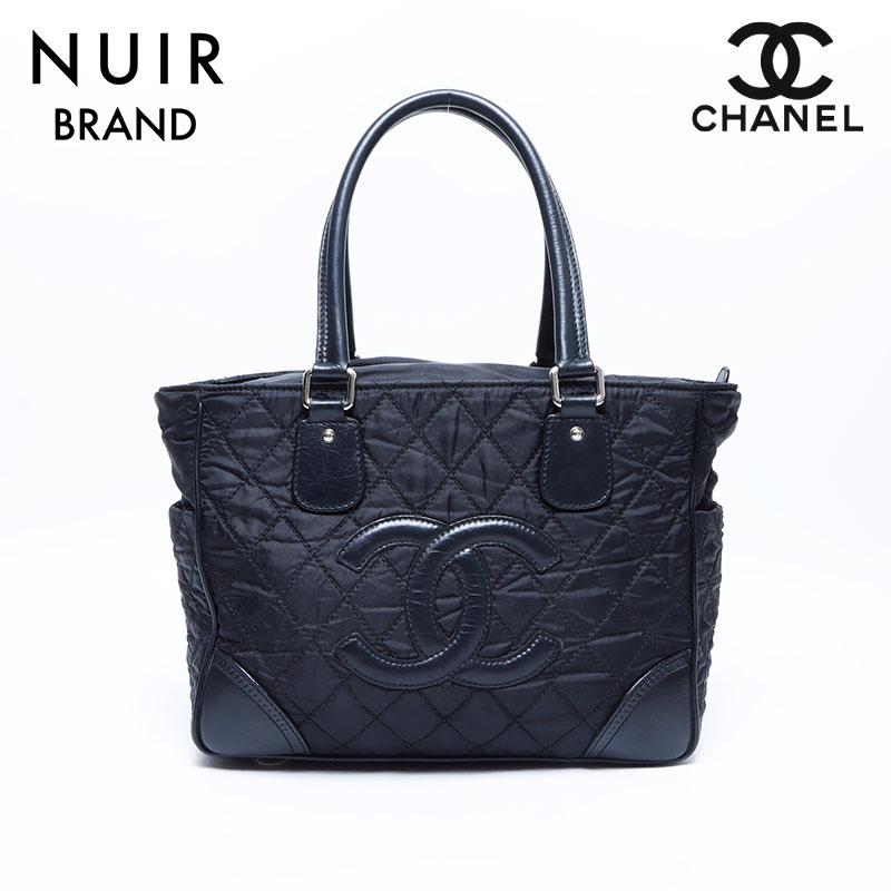 CHANELナイロントートバッグ黒