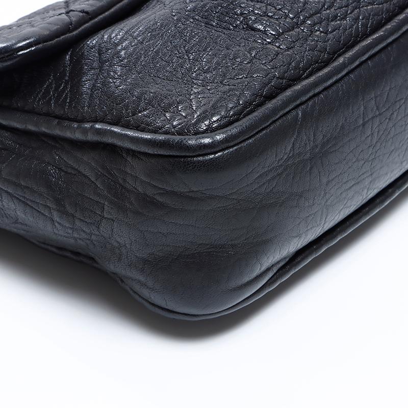 シャネル CHANEL ショルダーバッグ 12番台 マトラッセ チェーン シルバー金具 ブラック