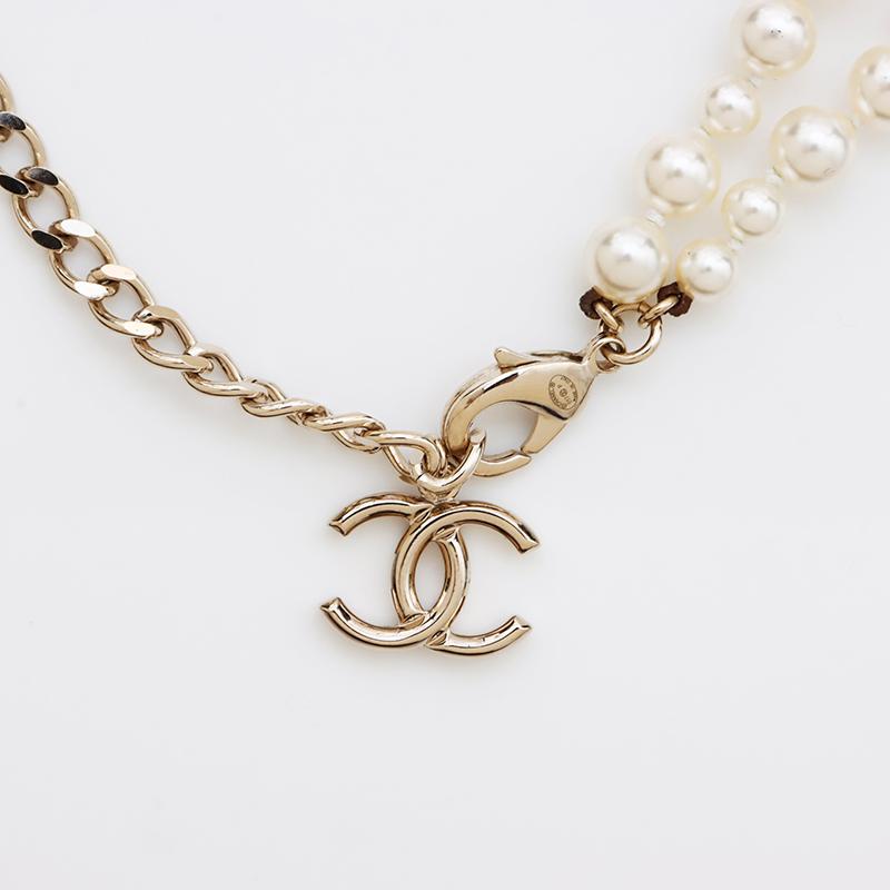 CHANEL シャネル ネックレス パール ココマーク 2連 B17P CHANEL シャネル ネックレス パール ココマーク 2連 B17P