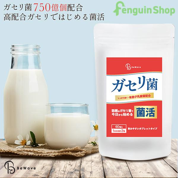 ガセリ菌 60粒 約1ヶ月分 (一袋あたり ガセリ菌750億個) 乳酸菌 サプリメント 乳酸菌サプリ BeWave 父の日 | 