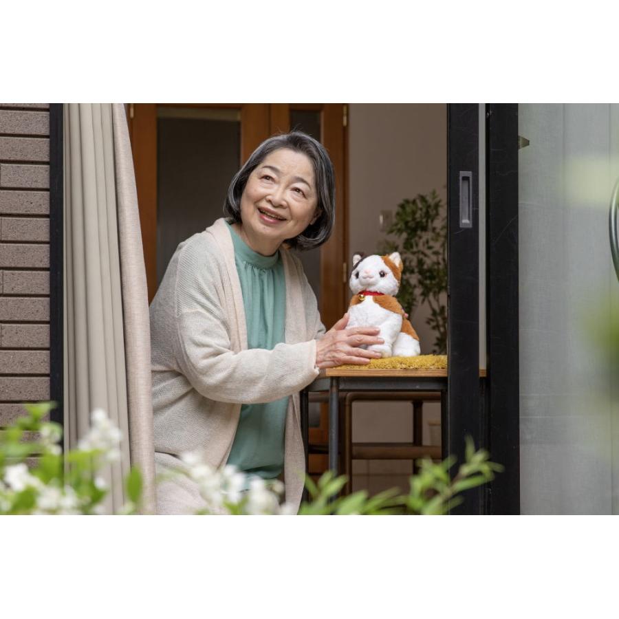 こんにちニャン！みけねこミミコ 音声認識 ぬいぐるみ グッズ 一人暮らし 高齢者 プレゼント 電池付 贈り物  爆買の画像