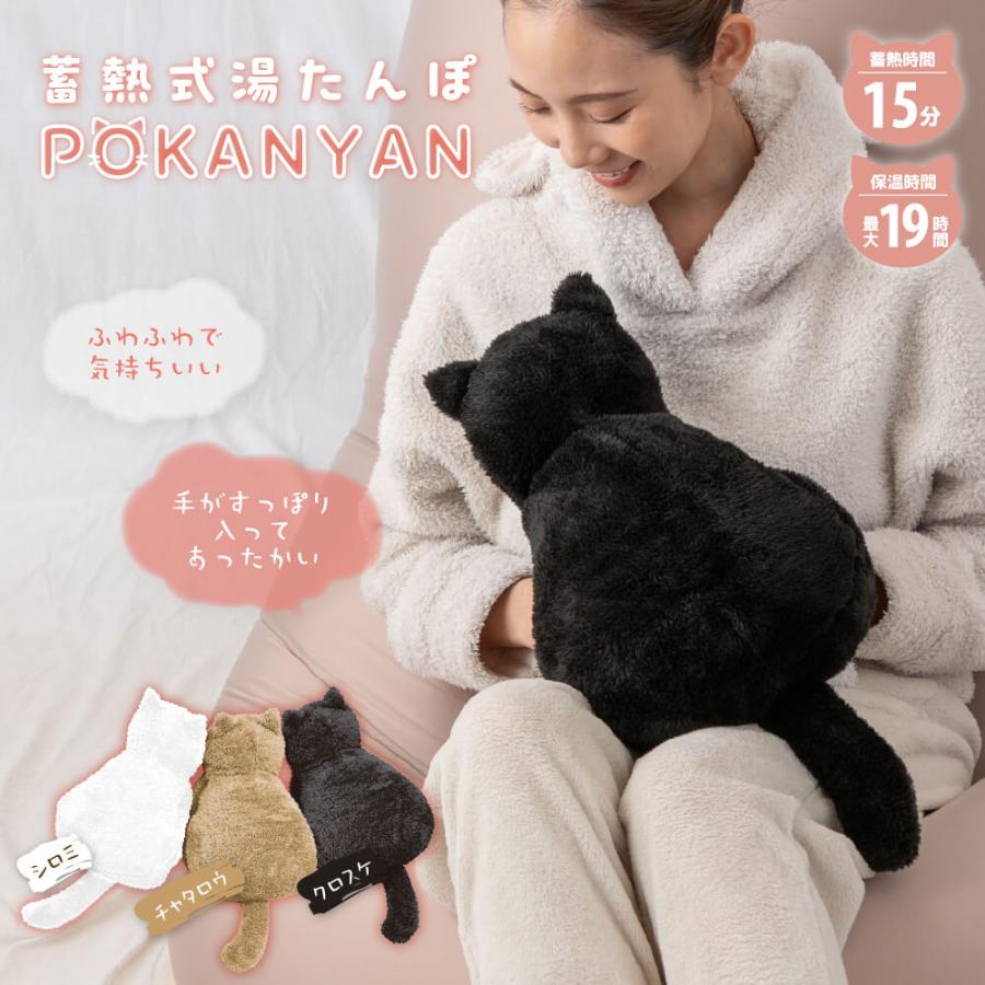 蓄電式湯たんぽ ぽかにゃん 猫型湯たんぽ 猫 充電式 湯タンポ 蓄熱式