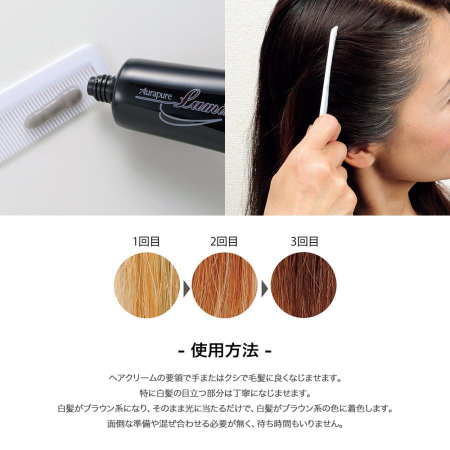 アウラピュア ルミナマジックSR 40g ブラウン系 洗い流さない白髪染め