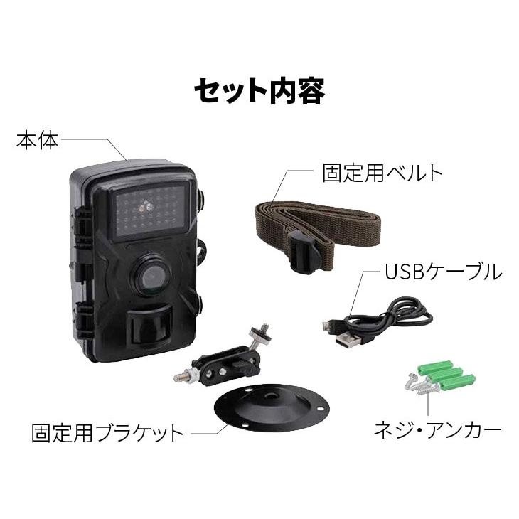 【25-30限定クーポンで最大700円OFF】ファミラ 赤外線無人撮影カメラ SDカード32GB付 防犯カメラ 家庭用 防犯 カメラ 小型 屋外 工事不要 1年間保証 |  | 04