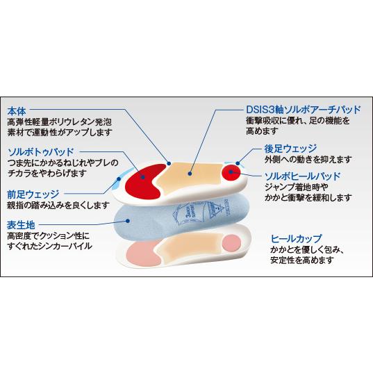 【15日限定クーポンで￥300OFF】DSISソルボテニス 日本製 ダッシュ＆ストップから足を守る 三進興産 ソルボ ソルボセイン 衝撃吸収 体圧分散 インソール |  | 01