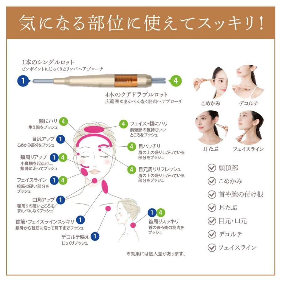 U-ni Wフェイスポインター ツボ押し棒 美顔器 かっさ トリガーポイント