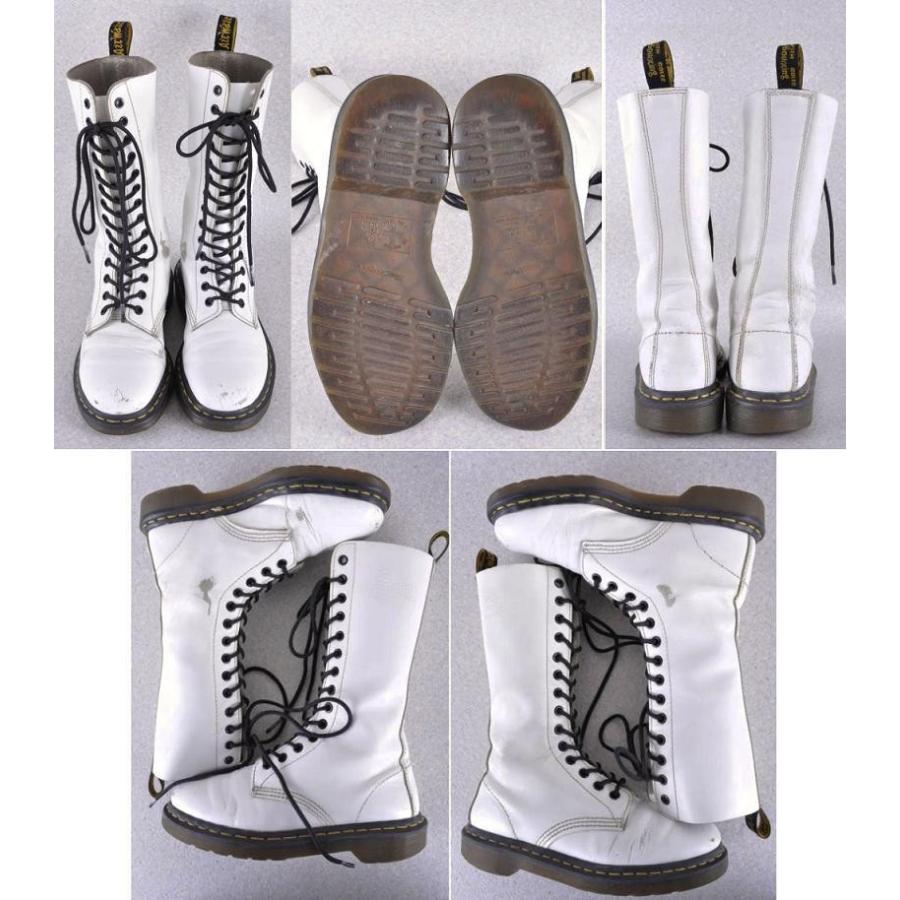 SALE】ドクターマーチン / 14ホールブーツ ホワイト JPN24.0cm : 古着