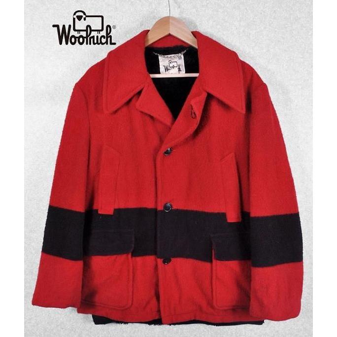 Woolrich / 70s/コート/42/ウール/レッド/チェック WOOLRICH 【SALE】ヴィンテージ 1970年代 / ウールリッチ ウールコート