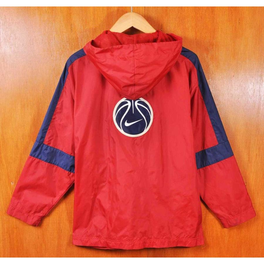 【1990s】NIKE ナイキ ビンテージ フード付ナイロンブルゾン　ジャケット NIKE（ナイキ） ヴィンテージ 1990年代 フード付 フロントスナップ