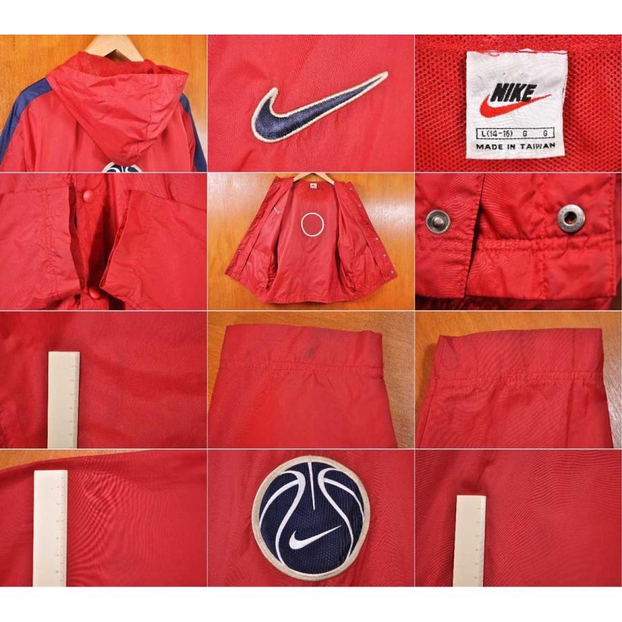 【1990s】NIKE ナイキ ビンテージ フード付ナイロンブルゾン　ジャケット NIKE（ナイキ） ヴィンテージ 1990年代 フード付 フロントスナップ