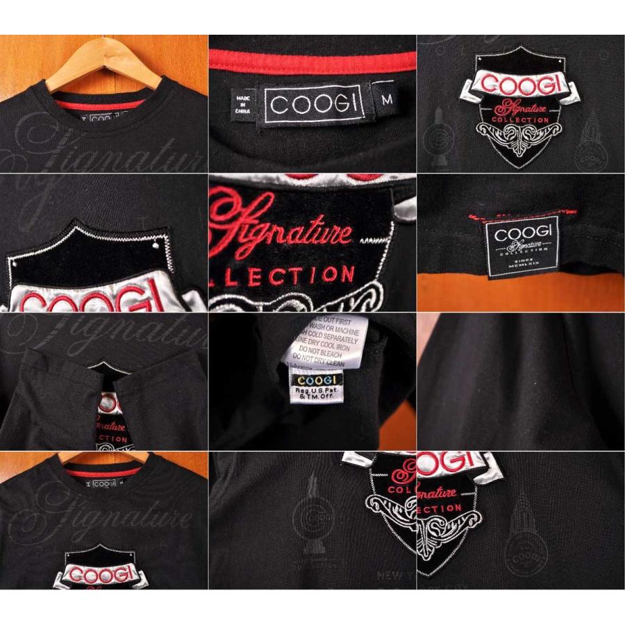 COOGI クージー 長袖Tシャツ ロンT ブラック エンブレム メンズM 