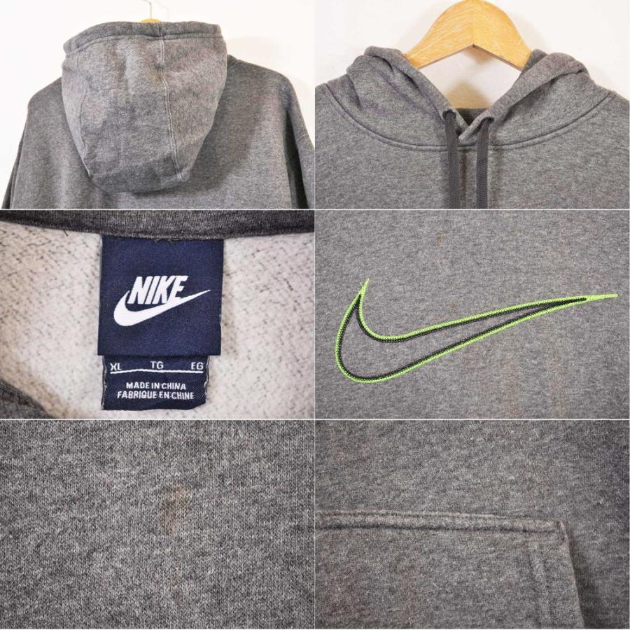 NIKE（ナイキ） ビッグサイズ プルオーバー スウェット パーカ グレー