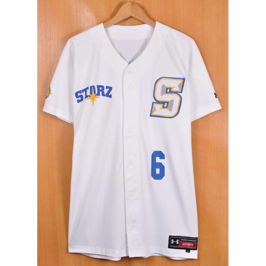 ビッグサイズ アンダーアーマー カレッジ系 ベースボールシャツ ナンバリング ユニフォーム ホワイト XL相当(21871｜penguintripper2