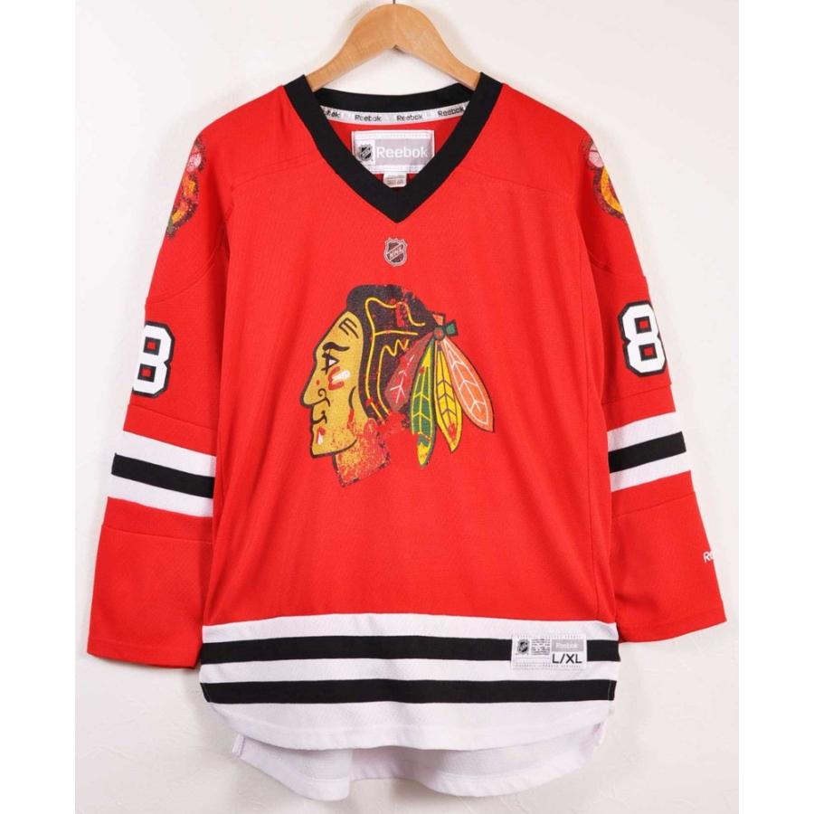 Reebok リーボック Nhl シカゴ ブラックホークス パトリック ケイン ホッケーシャツ レディースxl相当 古着雑貨ペンギントリッパー2号店 通販 Yahoo ショッピング
