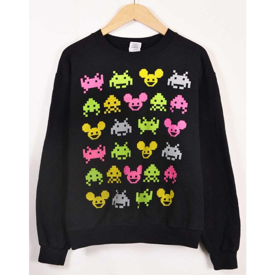 Disney ディズニー ミッキーマウス ドット絵 インベーダー スウェット ブラック メンズs 古着雑貨ペンギントリッパー2号店 通販 Yahoo ショッピング