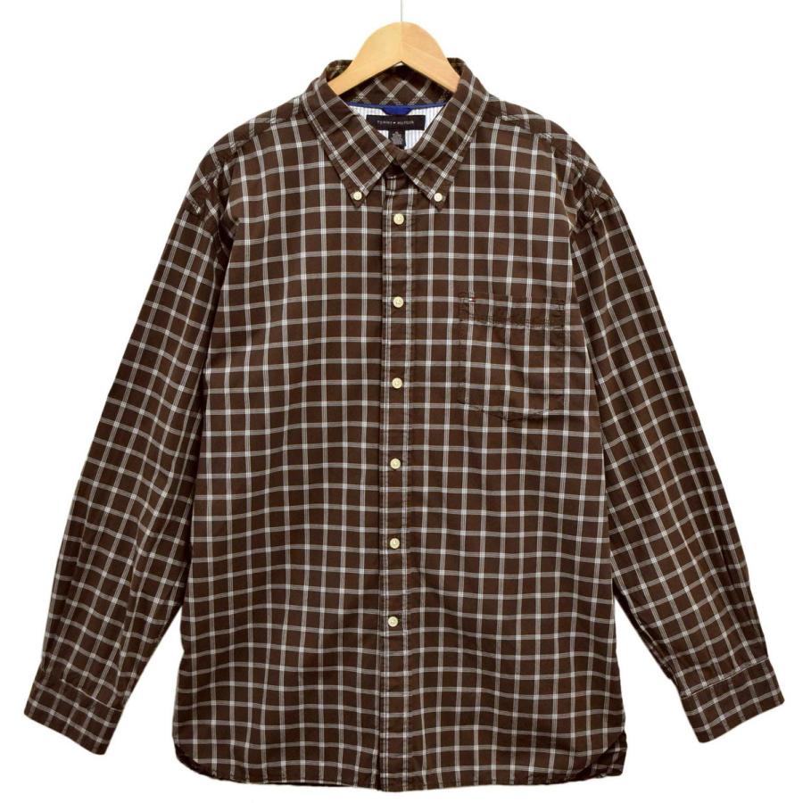 TOMMY HILFIGER ビッグサイズ トミーヒルフィガー 長袖シャツ コットン  