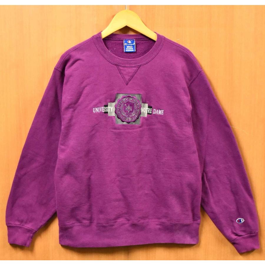 刺繍タグ/90s/ビンテージ/チャンピオン/USA/スウェット/パープル