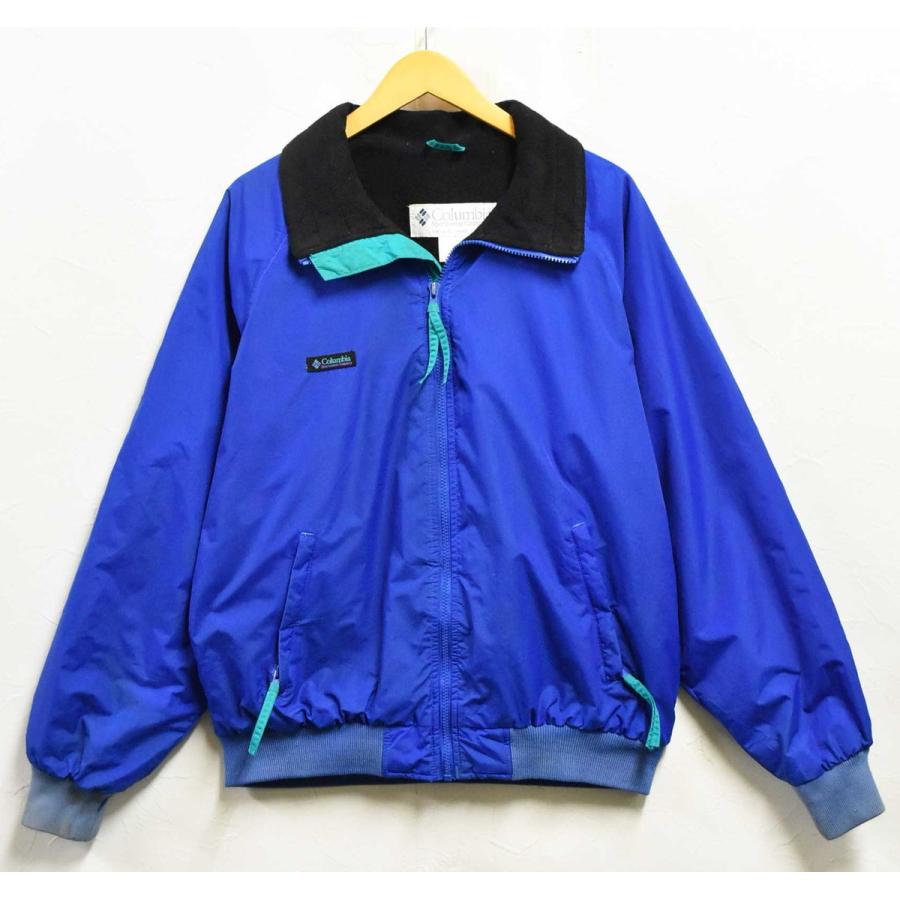 90s Columbia ジャケット 水色 90s Columbiaコロンビア Intertrainer フリースライナー付き