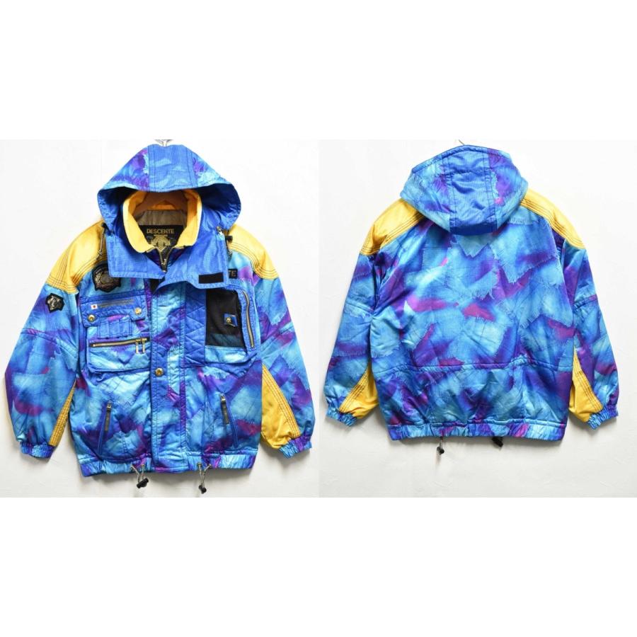 DESCENTE メンズ スキーウェア セットアップ ヴィンテージ DESCENTE（デサント） ヴィンテージ スキーウェアフード付き ナイロン