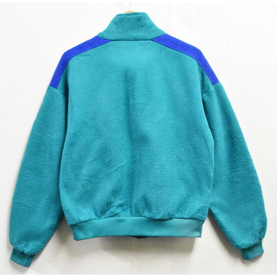 USA製 ヴィンテージ 80年代 コロンビア フルジップ フリースジャケット ピーコックグリーン L(28362 | Columbia | 01